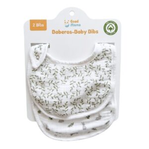 Baberos de Muselina Hojitas para Bebé (Pack x2)