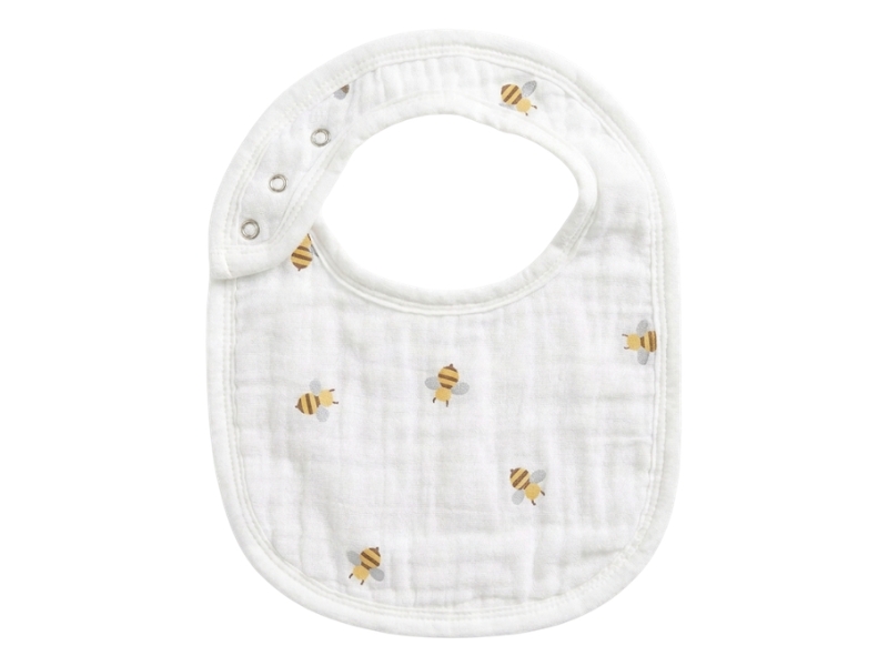 Baberos de Muselina Abejitas para Bebé (Pack x2) - Imagen 2