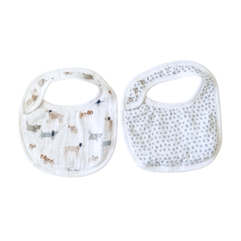 Baberos de Muselina Perritos para Bebé (Pack x2) - Imagen 4